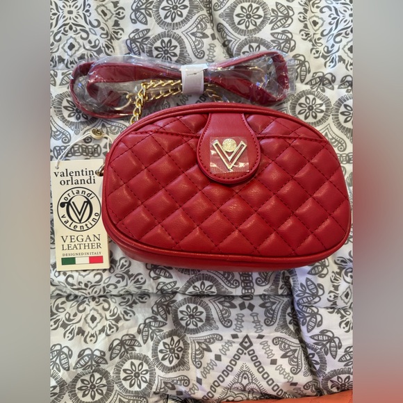 Valentino Orlandi Red Quilted crossbody bag NWT - Picture 1 of 1